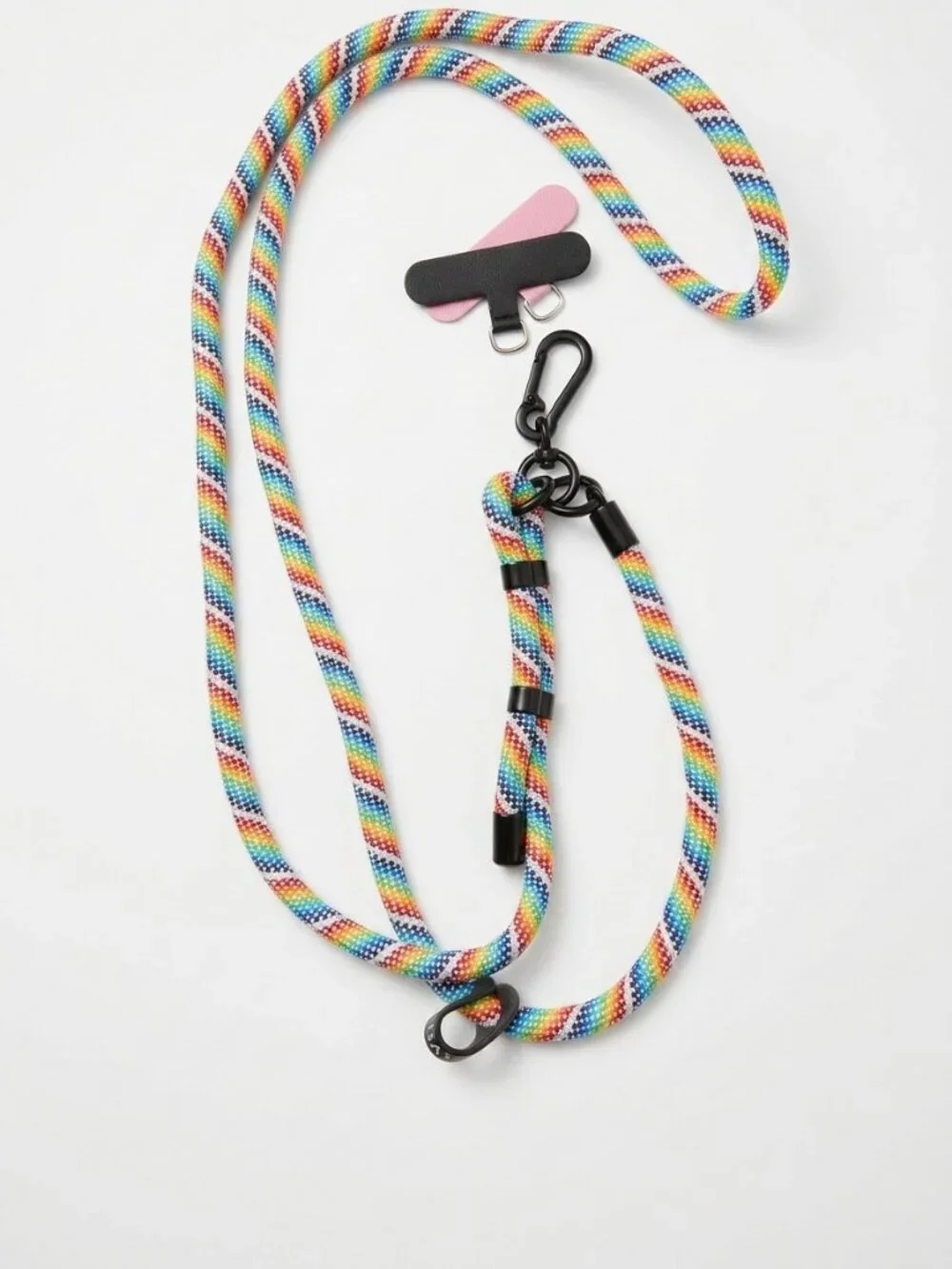Rainbow Phone Leash Rope Style Lanyard